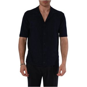 Roberto Collina, Formal Shirts Blauw, Heren, Maat:XL