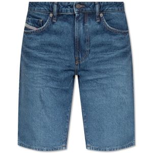 Diesel, Korte broeken, Heren, Blauw, W29, Slim-Short shorts