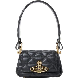 Vivienne Westwood, Kleine Hazel Handtas Zwart, Dames, Maat:ONE Size