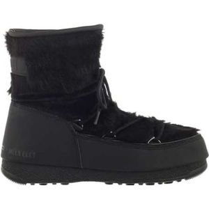 Moon Boot, Schoenen, Dames, Zwart, 36 EU, Zwarte Winterlaarzen met Lage Bont