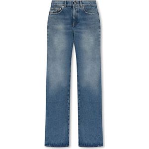 Off White, Jeans, Dames, Blauw, W27, Baggy jeans