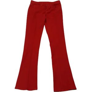 Ralph Lauren Pre-owned, Pre-owned Cotton jeans Rood, Dames, Maat:S
