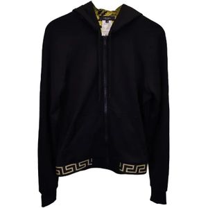 Versace Pre-owned, Pre-owned Polyester tops Zwart, Dames, Maat:S