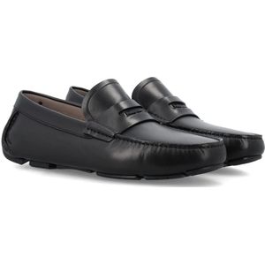 Salvatore Ferragamo, Schoenen, Heren, Zwart, 40 1/2 EU, Suède, Suède Instappers