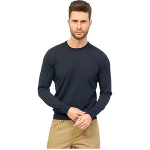 Gran Sasso, Sweatshirts & Hoodies, Heren, Blauw, S, Katoen, Sweatshirts