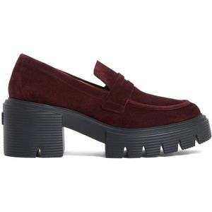 Stuart Weitzman, Stijlvolle Loafer Rood, Dames, Maat:37 EU