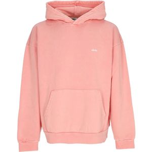 Obey, Sweatshirts & Hoodies, Heren, Roze, XL, Lichtgewicht pigment hoodie fleece