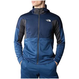 The North Face, Sweatshirts & Hoodies, Heren, Blauw, S, Athletics Full-Zip Hoodie van Fleece