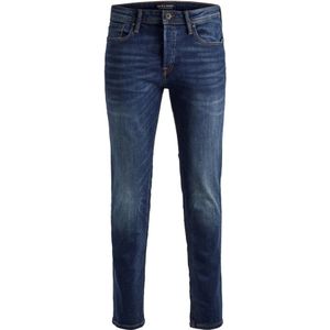 Jack & Jones, Jeans, Heren, Blauw, W29 L32, Katoen, Blauwe versleten effect heren jeans