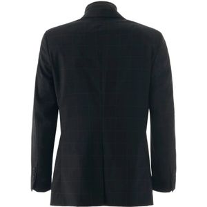 John Richmond, Jassen, Heren, Zwart, XS, Wol, Blazer met overlappende rits