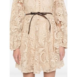 Zimmermann, Kleedjes, Dames, Beige, M, Beige Kant Waverly Jurk