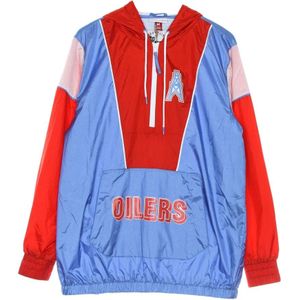 Mitchell & Ness, Jassen, Heren, Blauw, 2Xl, Polyester, Houston Oilers Windbreaker