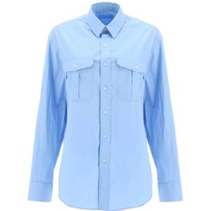 Wardrobe.nyc, Blouses Shirts Blauw, Dames, Maat:M