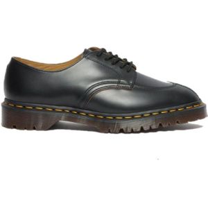 Dr. Martens, Vintage Smooth Zwarte Amandelvormige Schoen Zwart, Heren, Maat:42 EU