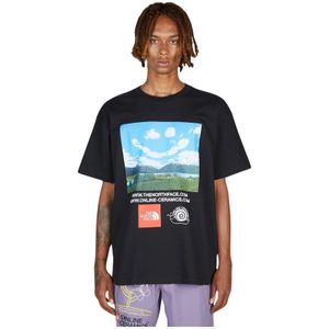 The North Face, Tops, Heren, Veelkleurig, M, Katoen, Grafische Print T-Shirt