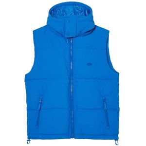 Lacoste, Jassen, Heren, Blauw, L, Polyester, Polyester Jas