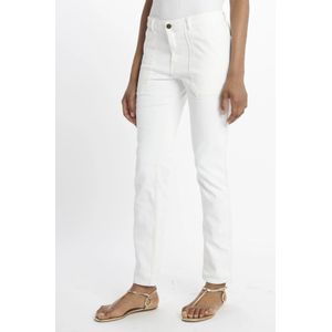 Ba&Sh, Broeken, Dames, Wit, XS, Katoen, Slim-Fit Witte Broek