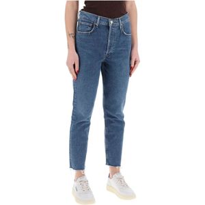 Agolde, Jeans, Dames, Blauw, W24, Katoen, Cropped Jeans