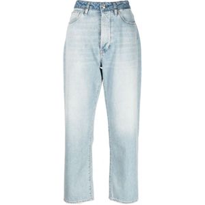 3X1, Jeans, Dames, Blauw, W25, Katoen, Loose-fit Jeans