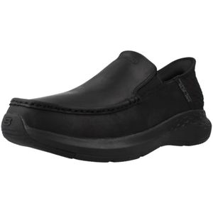 Skechers, Schoenen, Heren, Zwart, 43 EU, Casual Slip-On Loafers