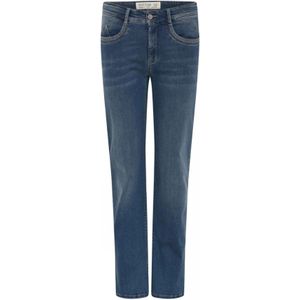 C.Ro, Jeans, Dames, Blauw, M, Katoen, Geborduurde Straight Leg Jeans