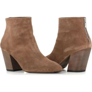 Officine Creative, Schoenen, Dames, Beige, 36 EU, Suède, Lichtbruine Suède Ritslaarzen