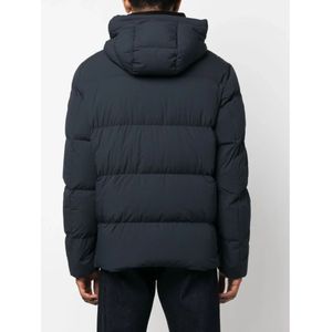 Woolrich, Jassen, Heren, Blauw, L, Nylon, Sierra Supreme Blauwe Stretch Nylon Puffer