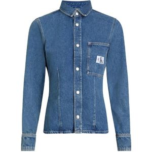 Calvin Klein, Blouses & Shirts, Dames, Blauw, M, Denim, Urban Denim Shirt