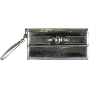 Dior Vintage, Pre-owned Leather clutches Grijs, Dames, Maat:ONE Size