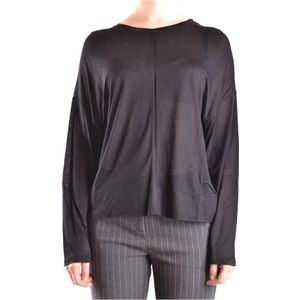 Dondup, Blouses en Overhemden, Stijlvolle Collectie Zwart, Dames, Maat:S