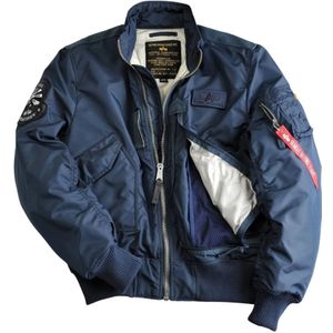 Alpha Industries, Jassen, Heren, Blauw, 2Xl, Polyester, Bomber Jassen