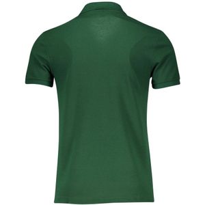 Lacoste, Tops, Heren, Groen, L, Katoen, Groene poloshirt met korte mouwen