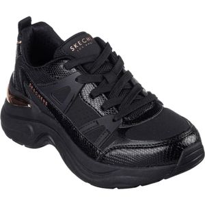 Skechers, Moderne Street Sneaker Zwart, Heren, Maat:38 EU