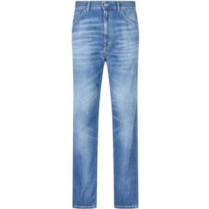 Dondup, Klassieke Loose Fit Denim Jeans Blauw, Heren, Maat:W31