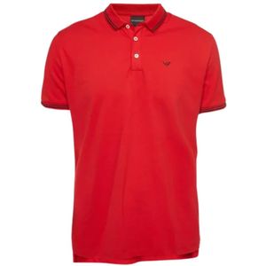 Armani Pre-owned, Pre-owned Cotton tops Rood, Heren, Maat:S
