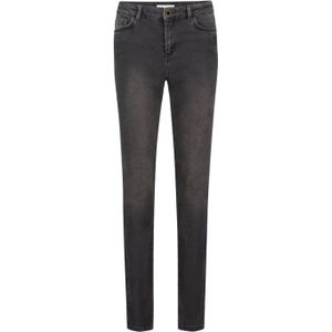 Fabienne Chapot, Jeans, Dames, Zwart, W26, Geborduurde Hart Skinny Broek Split