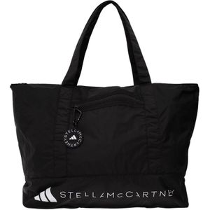 Adidas by Stella McCartney, Tassen, Dames, Zwart, ONE Size, Polyester, Stijlvolle Logo Shopper Tas