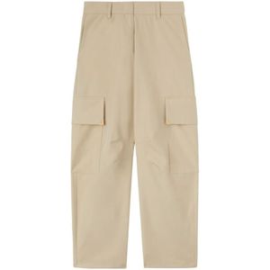 Palm Angels, Tapered Broeken Beige, Dames, Maat:S