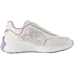 Alexander McQueen Pre-owned, Pre-owned, Dames, Wit, 36 EU, Leer, Pre-owned Canvas sneakers