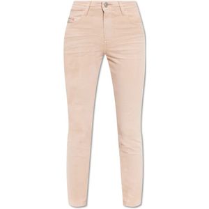 Diesel, Jeans, Dames, Roze, W25 L32, Katoen, ‘2015 Babhila L.32’ jeans