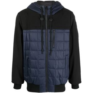 Moose Knuckles, Jassen, Heren, Blauw, S, Nylon, Bomber Jassen