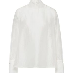 IVY Oak, Elegante Organza Blouse Wit, Dames, Maat:M