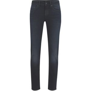 Hugo Boss, Jeans, Heren, Blauw, W32 L32, Denim, Slim Fit Zachte Italiaanse Denim Jeans