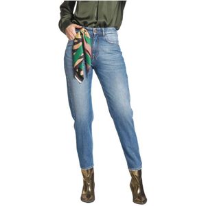 Mason's, Jeans, Dames, Blauw, W31, Denim, Agnes Denim 5-Pocket Broek, Regular Fit