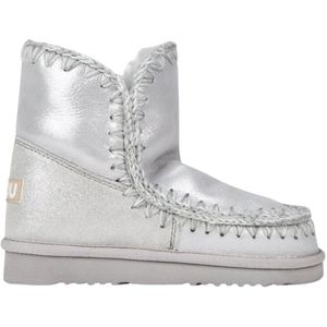 Mou, 18 Bounce Microglitter Zilver Laarzen Grijs, Dames, Maat:38 EU