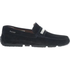 Bally, Schoenen, Heren, Zwart, 41 1/2 EU, Leer, Klassieke Loafer Schoenen