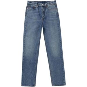 Denham, Klassieke Straight Leg Jeans Blauw, Heren, Maat:W28
