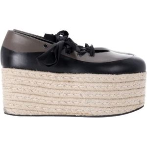 Marni Pre-owned, Pre-owned, Dames, Zwart, 40 EU, Leer, Pre-owned Leather espadrilles