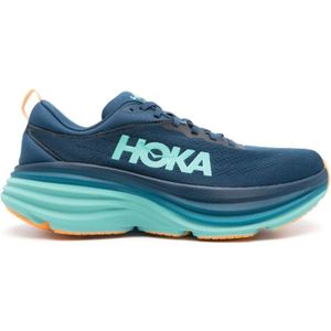 Hoka One One, Schoenen, Heren, Blauw, 42 EU, Multikleur Sneakers met Gebreide Panelen