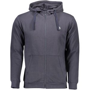 Sergio Tacchini, Sweatshirts & Hoodies, Heren, Blauw, XL, Katoen, Blauwe Hoodie met Rits